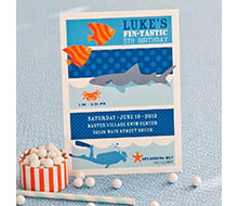 Shark Birthday Party Printable Invitation